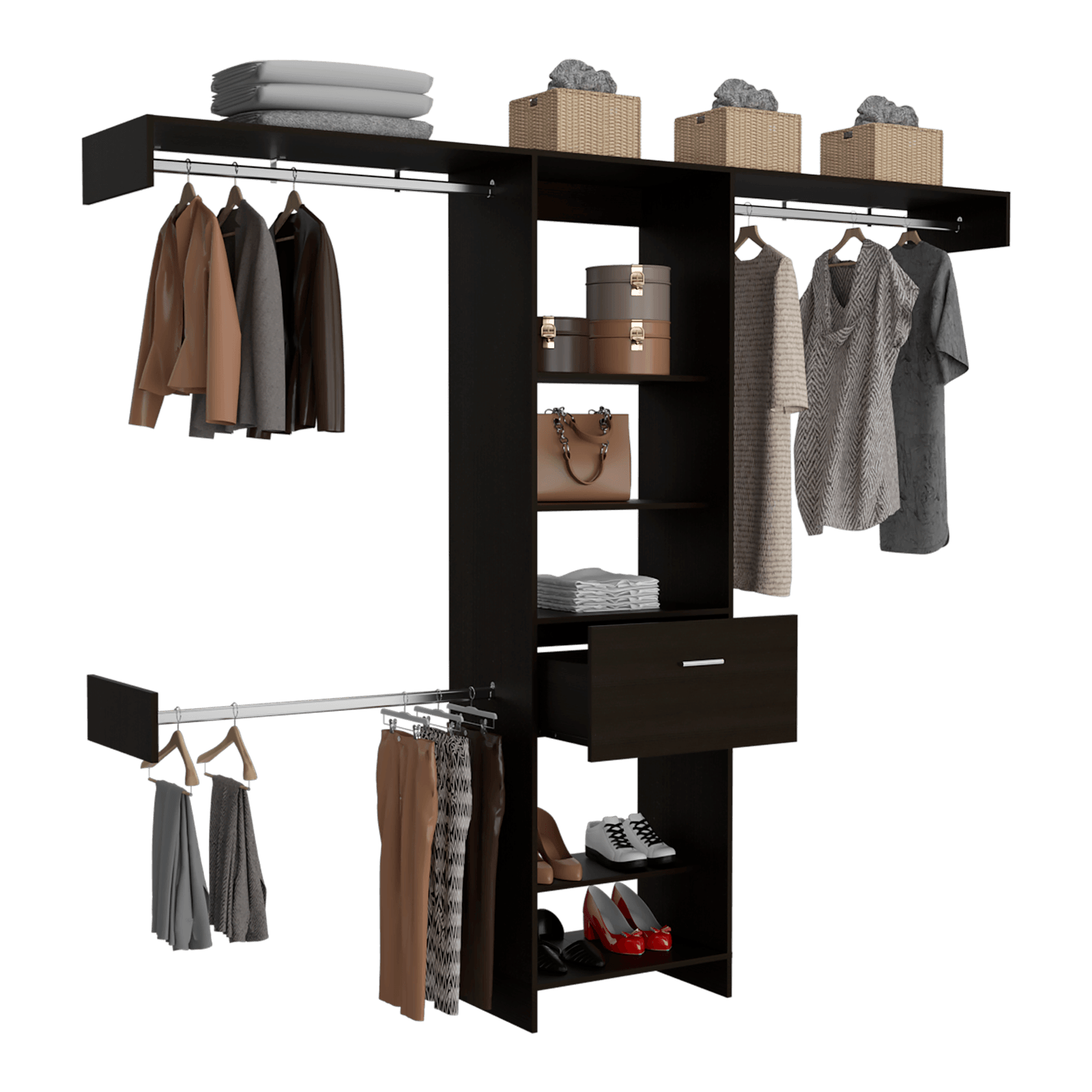 Closet Abierto Manchester 250 RTA Wengue - Imagen 1