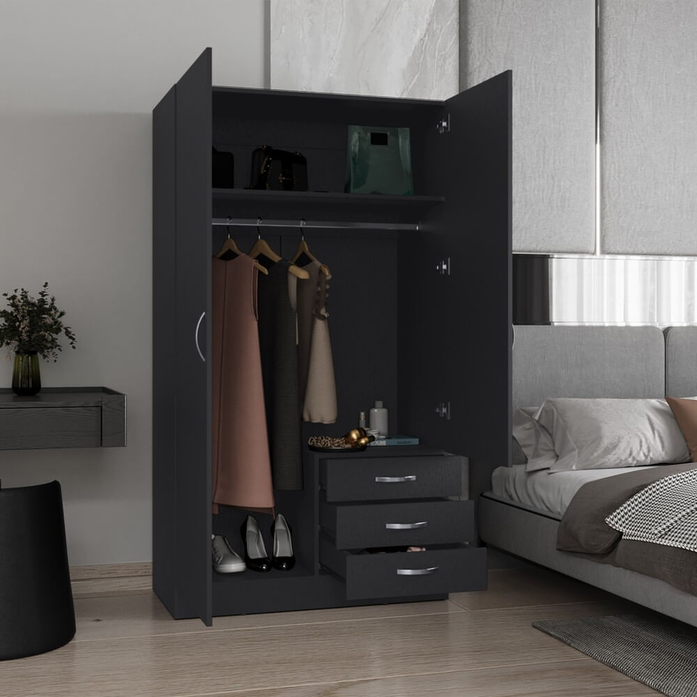 Closet 2P 3C con Espejo 180X100X48 RTA Wengue - Imagen 2