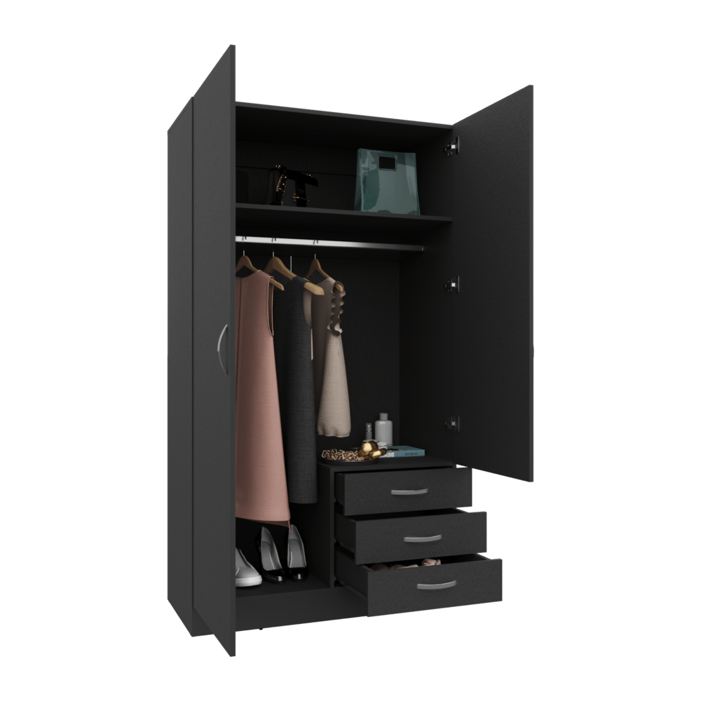 Closet 2P 3C con Espejo 180X100X48 RTA Wengue - Imagen 4