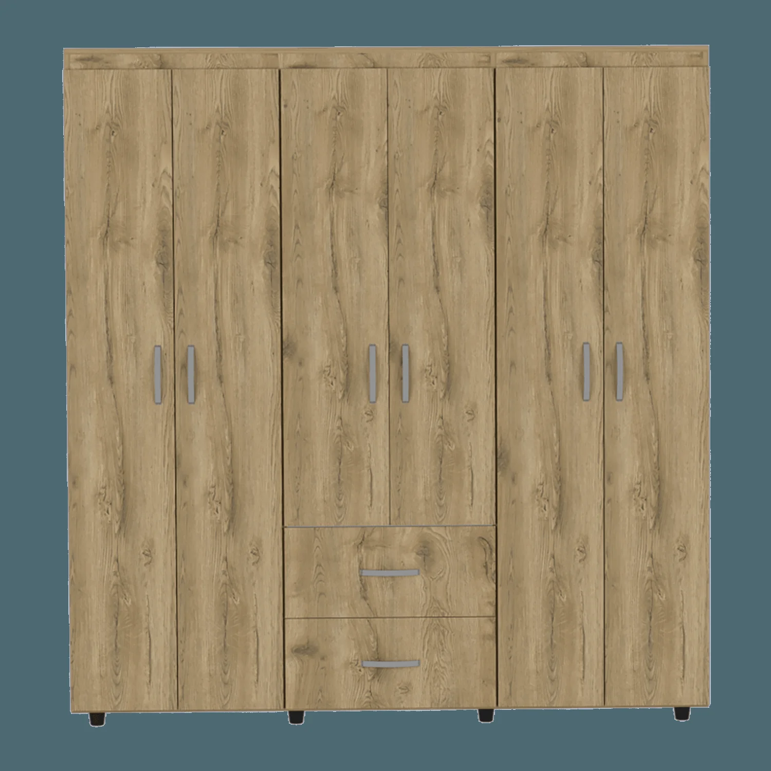Closet Bariloche 180 X 170 X 50 RTA Blanco + Macadamia - Imagen 7