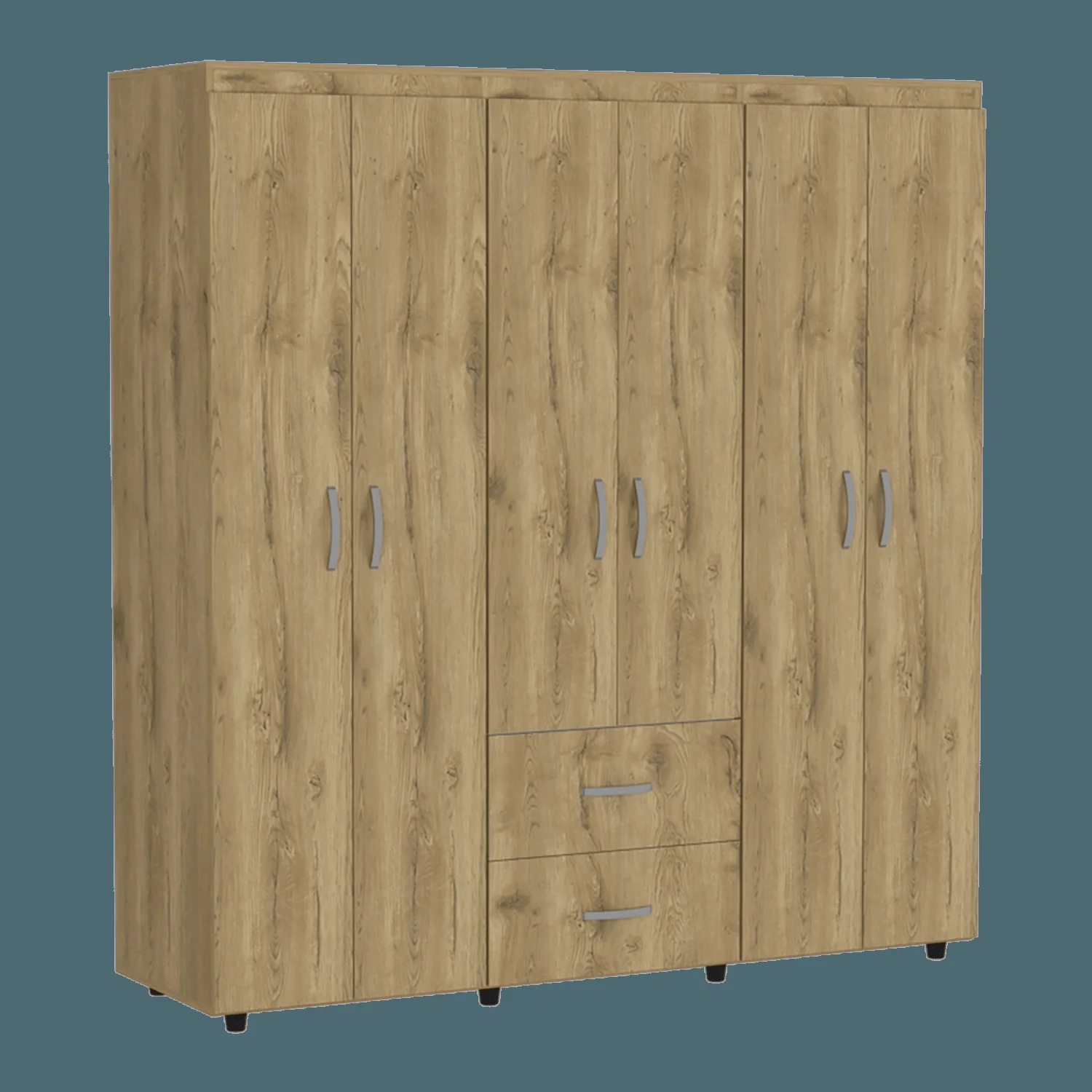 Closet Bariloche 180 X 170 X 50 RTA Blanco + Macadamia - Imagen 8