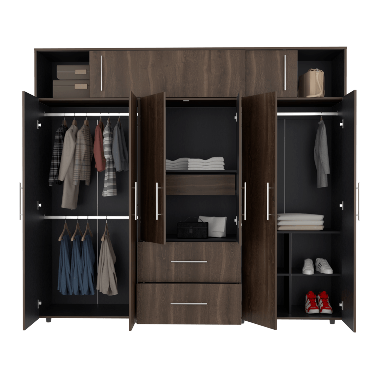 Closet Bigaf 230X204X50 RTA Milan Wengue - Imagen 4