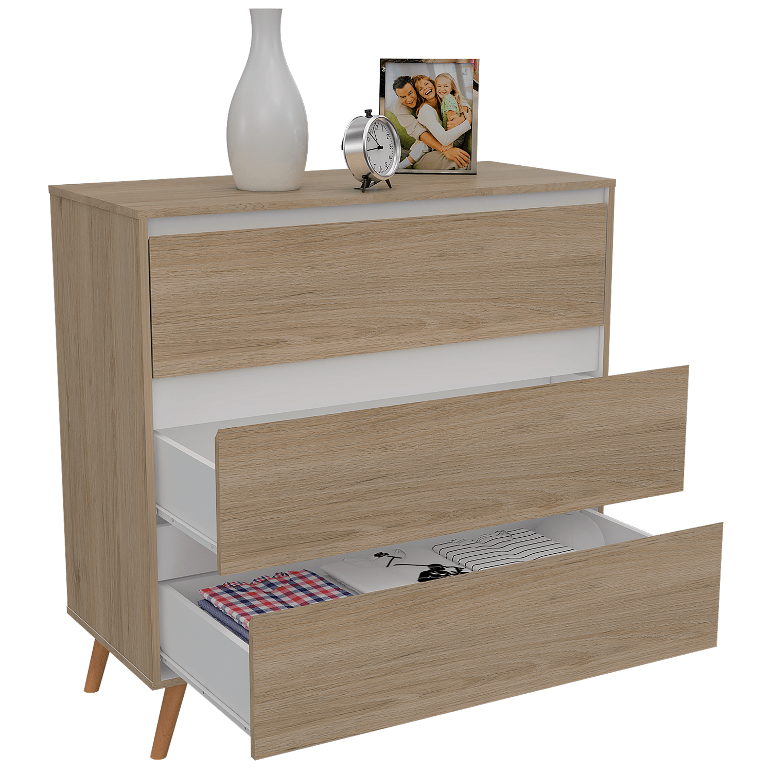 Comoda Benett RTA Rovere Blanco - Imagen 1