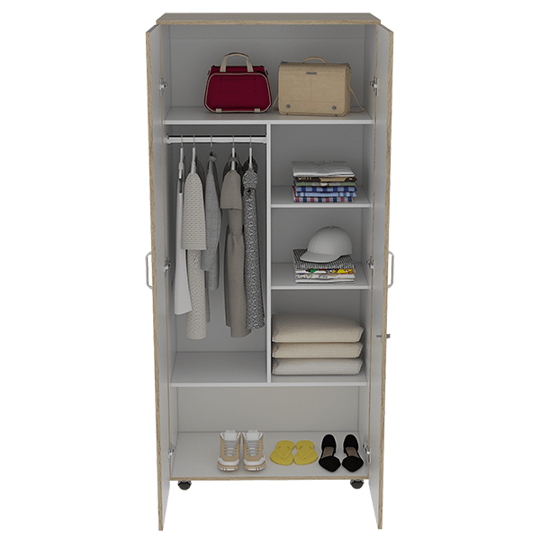 Closet Iko 1.80 Rovere Blanco - Imagen 4