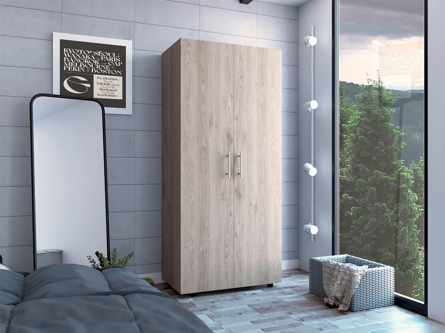 Closet Tera 180 X 80 X 48 RTA Bardolino Blanco - Imagen 3