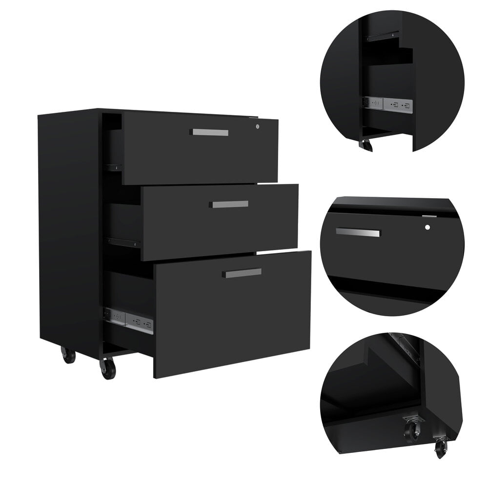Gabinete Bajo 3 Cajones 90X70X40 RTA Wengue ZF - Imagen 8