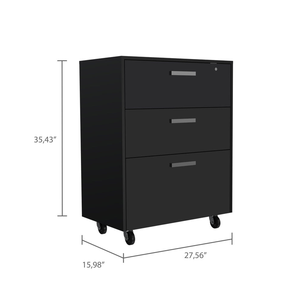 Gabinete Bajo 3 Cajones 90X70X40 RTA Wengue ZF - Imagen 9