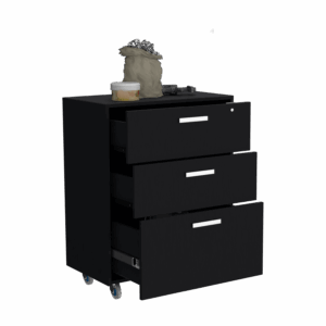 Gabinete 3 Cajones Bajo 90X70 RTA Wengue