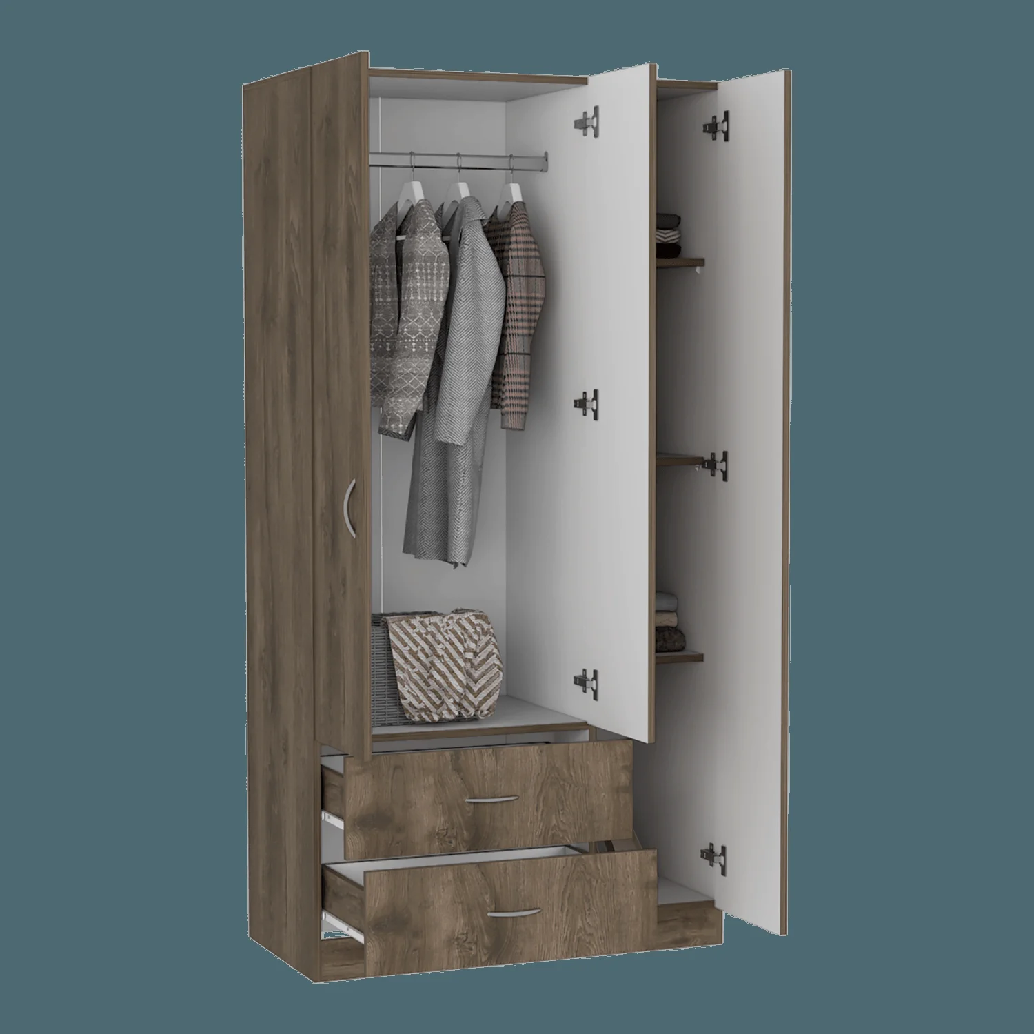 Closet Austral 3P 180 X 90 X 47 RTA Bellota + Blanco - Imagen 1