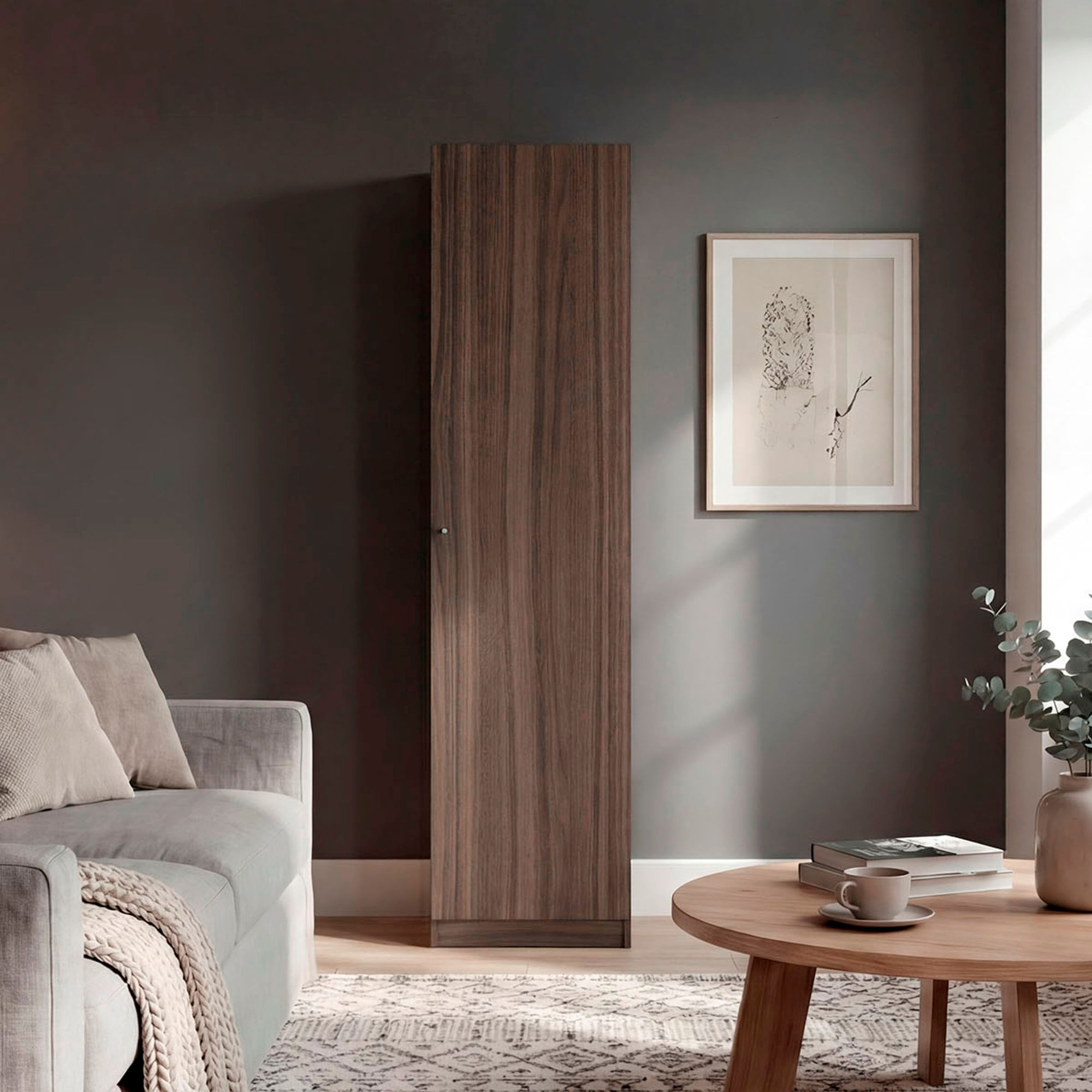 Estante Home E5 180X45X31 RTA Avellana - Imagen 3