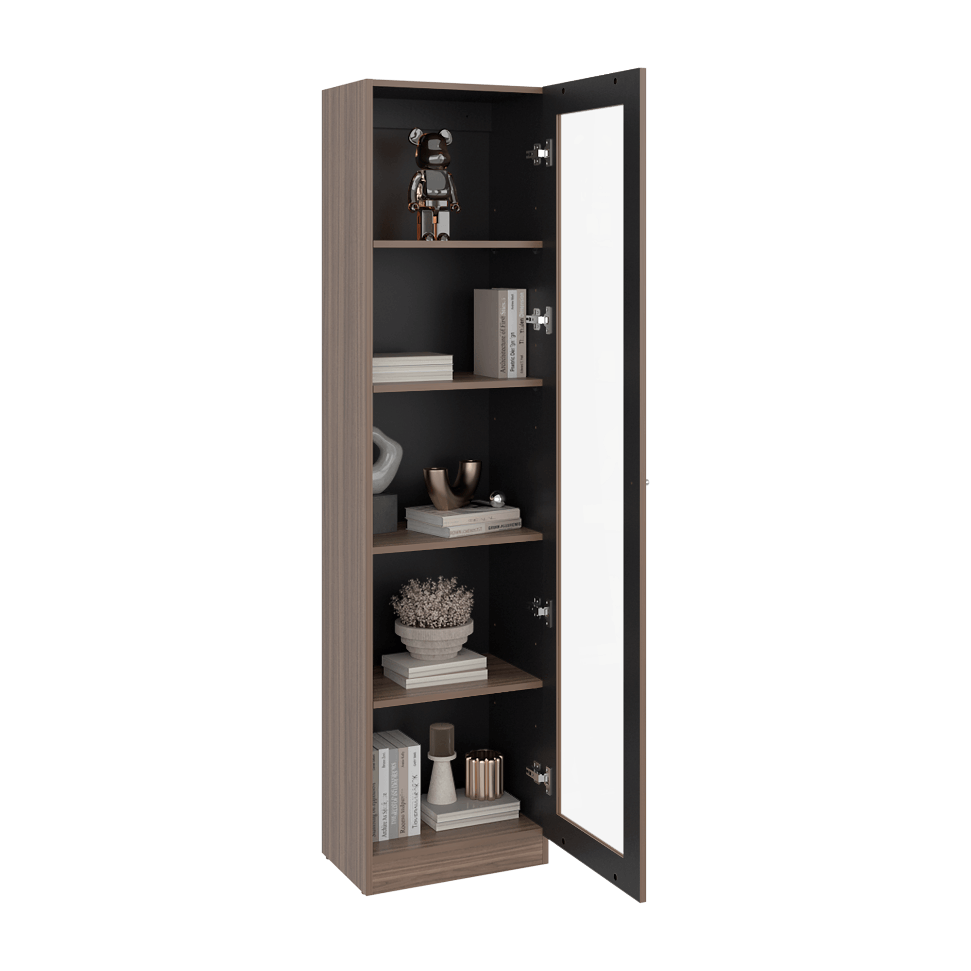 Vitrina Home E6 180X45X31 RTA Avellana Wengue - Imagen 1