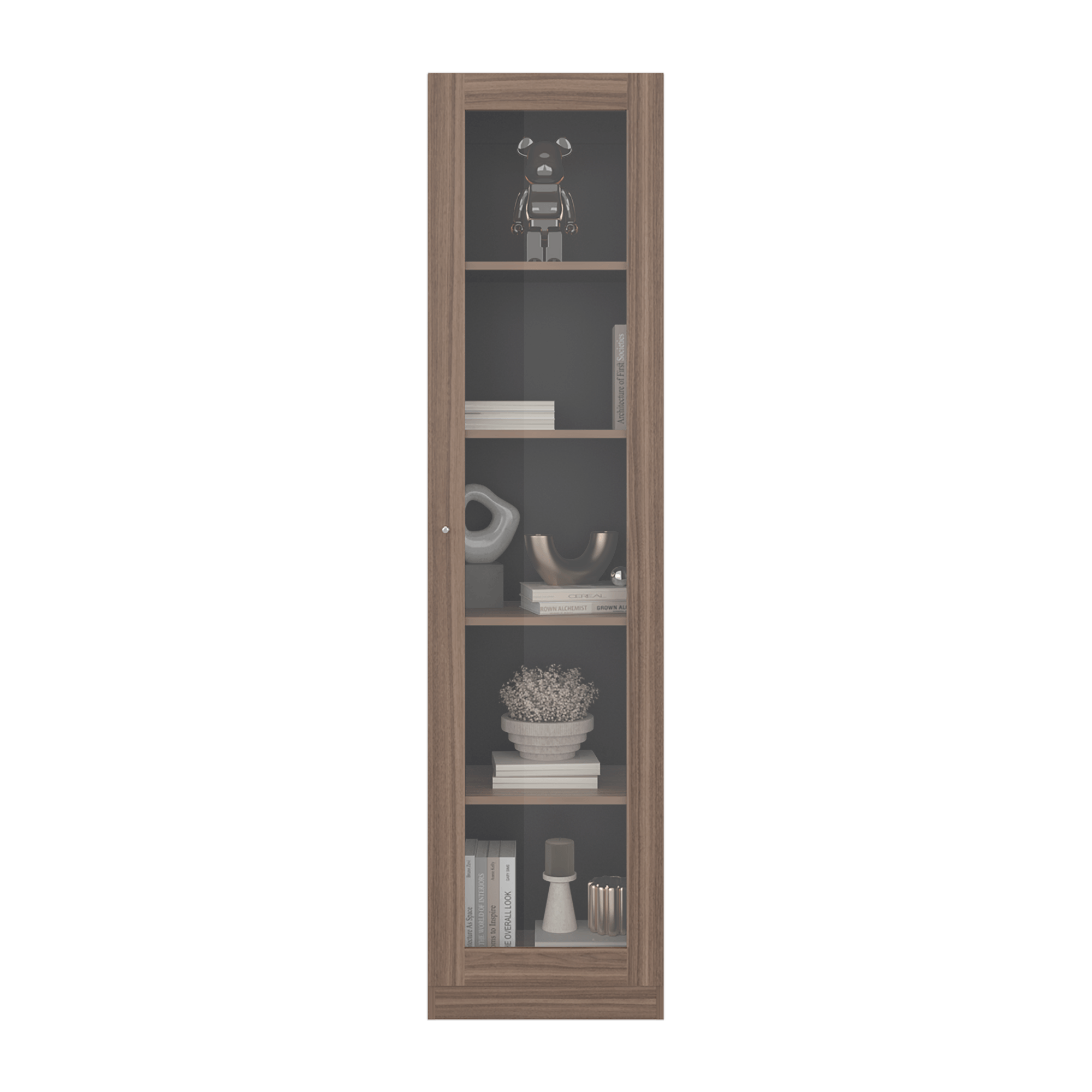 Vitrina Home E6 180X45X31 RTA Avellana Wengue - Imagen 6