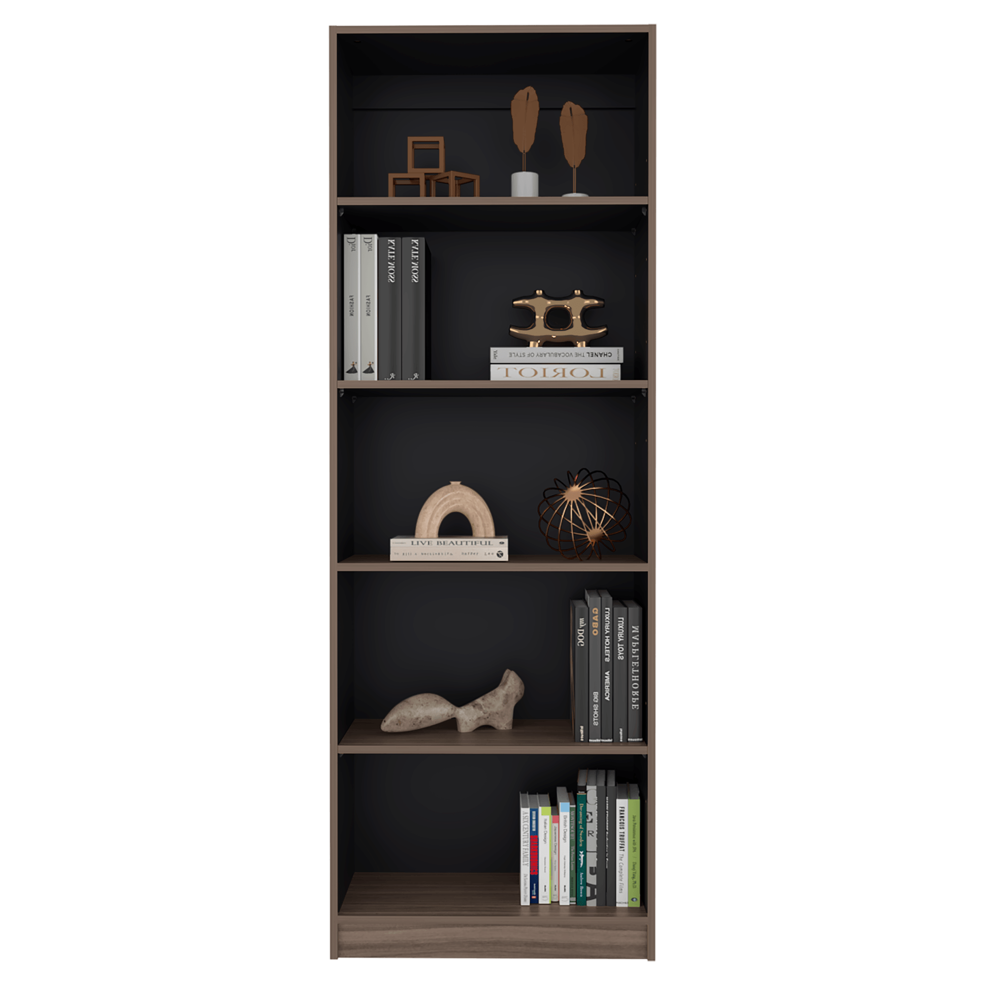 Estante Home E3 180X62X29 RTA Avellana - Imagen 3