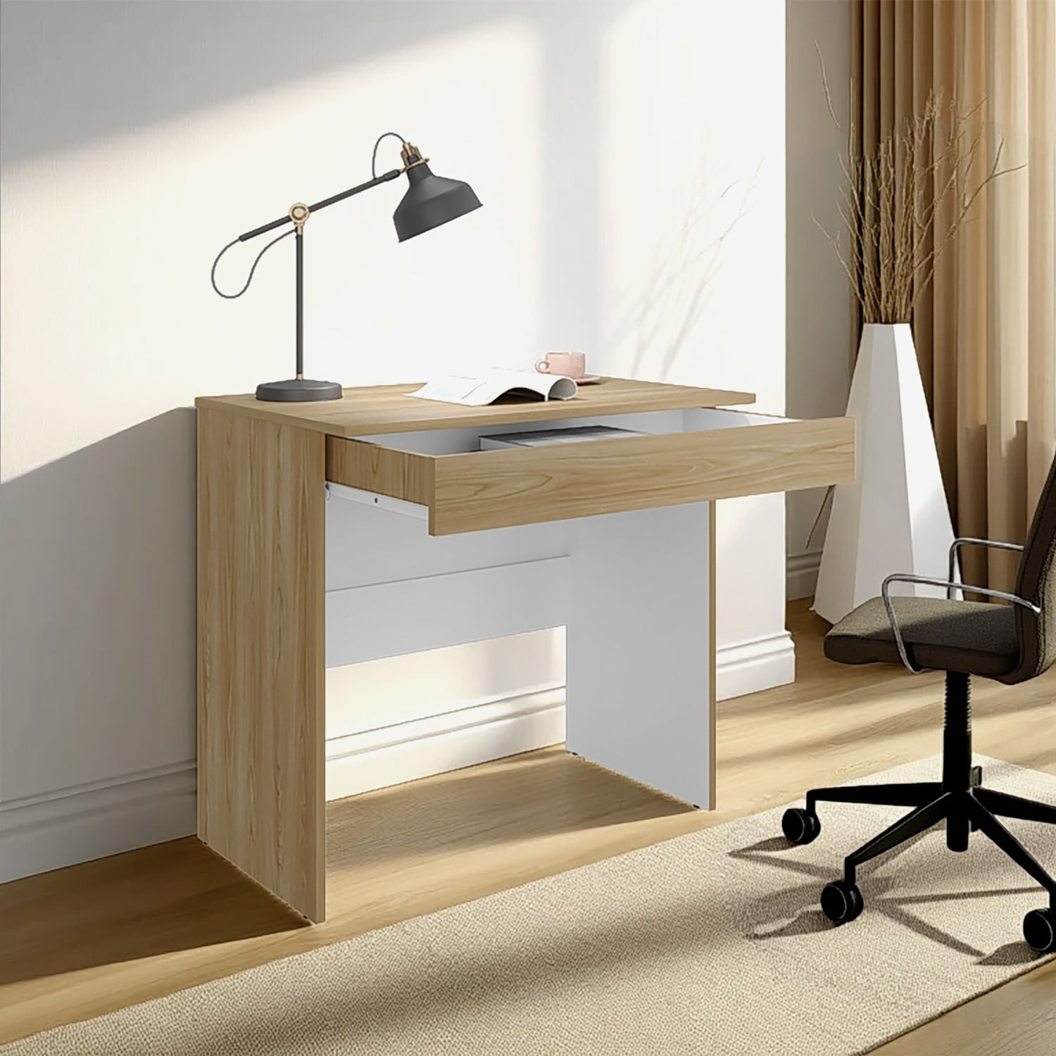 Escritorio Ohio Eco 73X80X49 RTA Fresno Europeo Blanco - Imagen 2