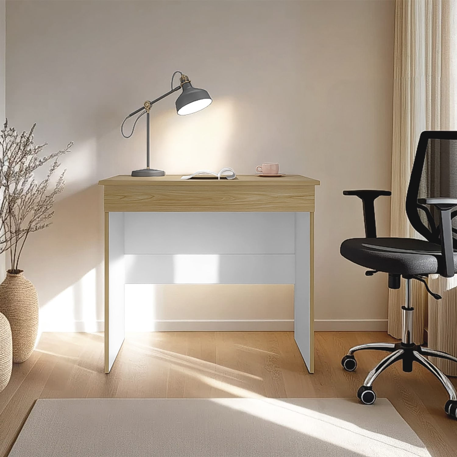 Escritorio Ohio Eco 73X80X49 RTA Fresno Europeo Blanco - Imagen 3
