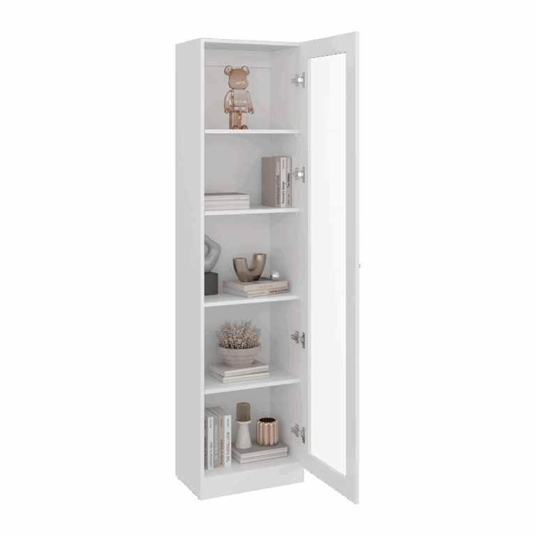 Vitrina Home E6 180X45X31 RTA Blanco Mqz ZF