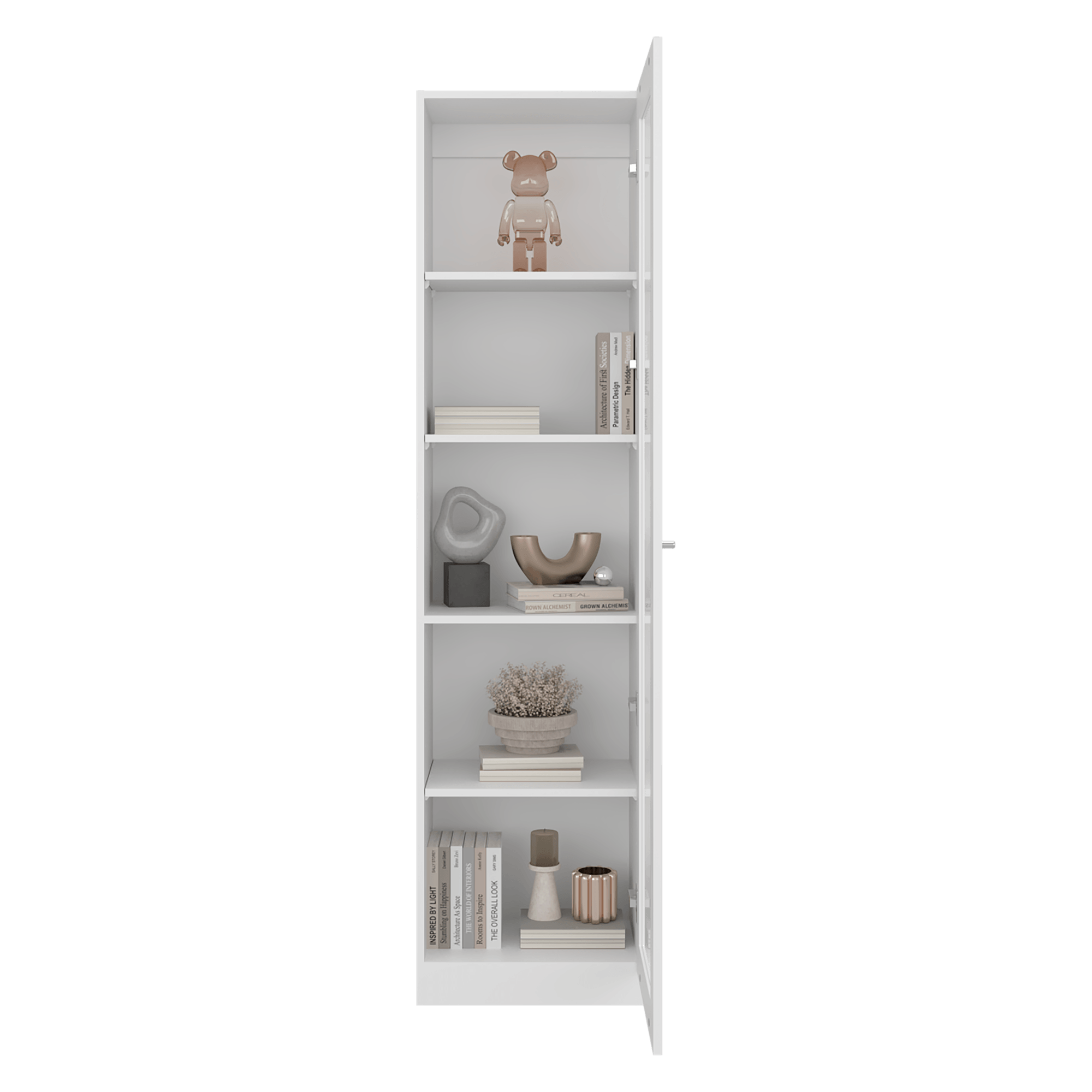 Vitrina Home E6 180X45X31 RTA Blanco Mqz ZF - Imagen 3