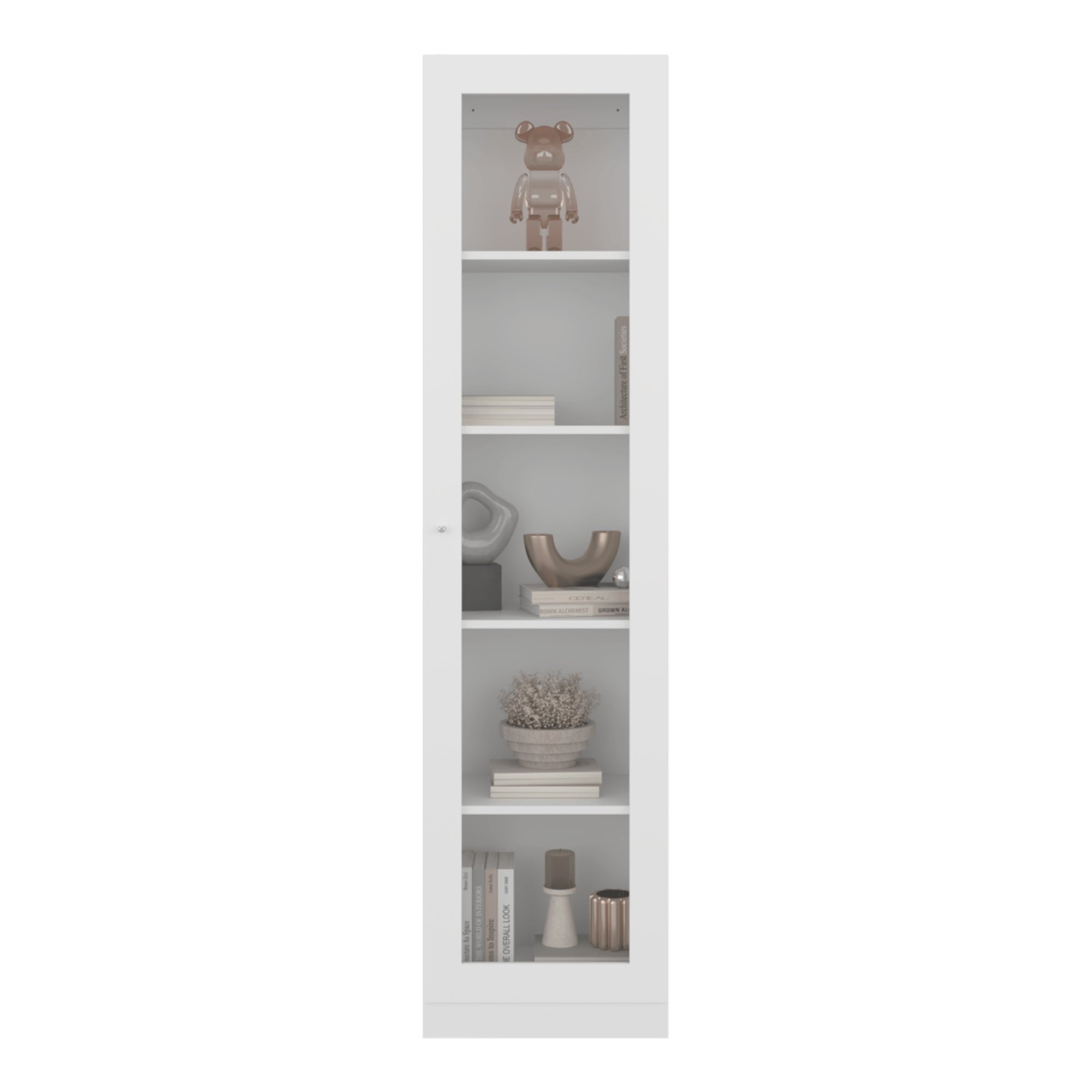 Vitrina Home E6 180X45X31 RTA Blanco Mqz ZF - Imagen 4