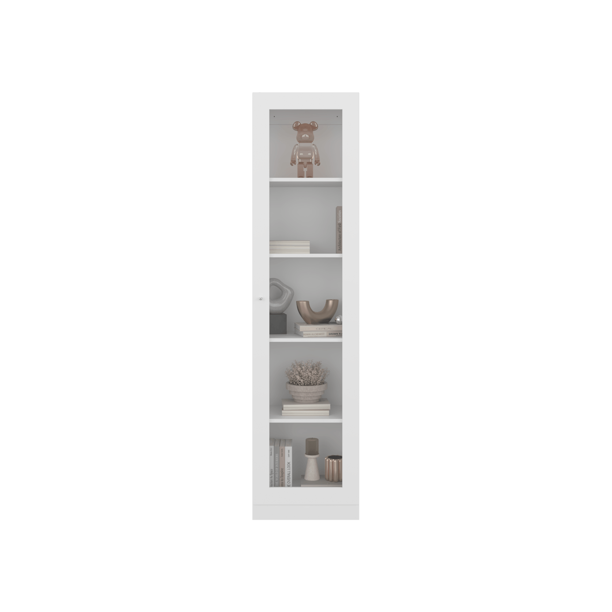 Vitrina Home E6 180X45X31 RTA Blanco Mqz ZF - Imagen 5