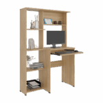 Centro de Computo con Biblioteca Alden Eco 150X100X40 RTA Fresno Europeo