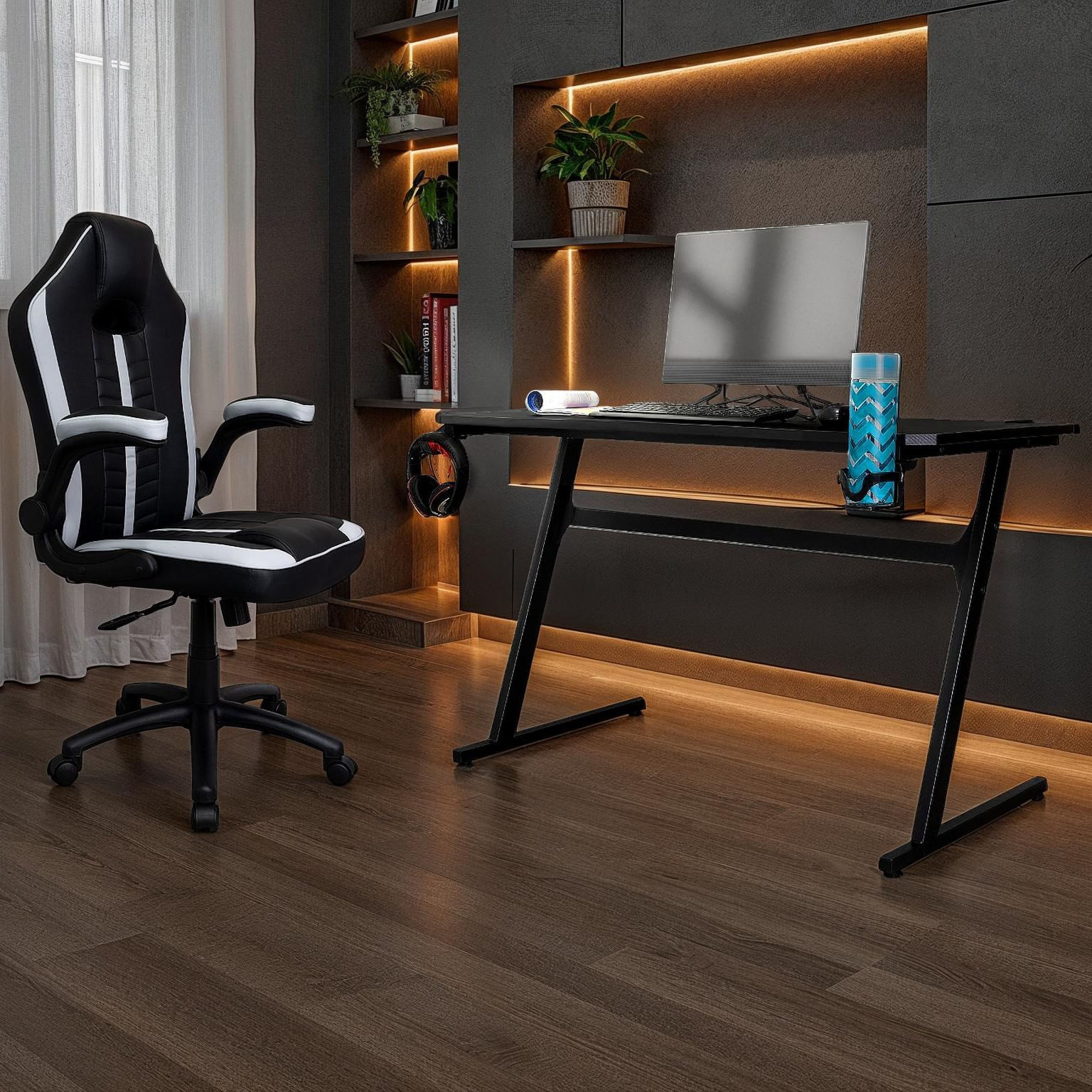 Escrotorio Gamer Racer 120X60X75 RTA Negro - Imagen 2