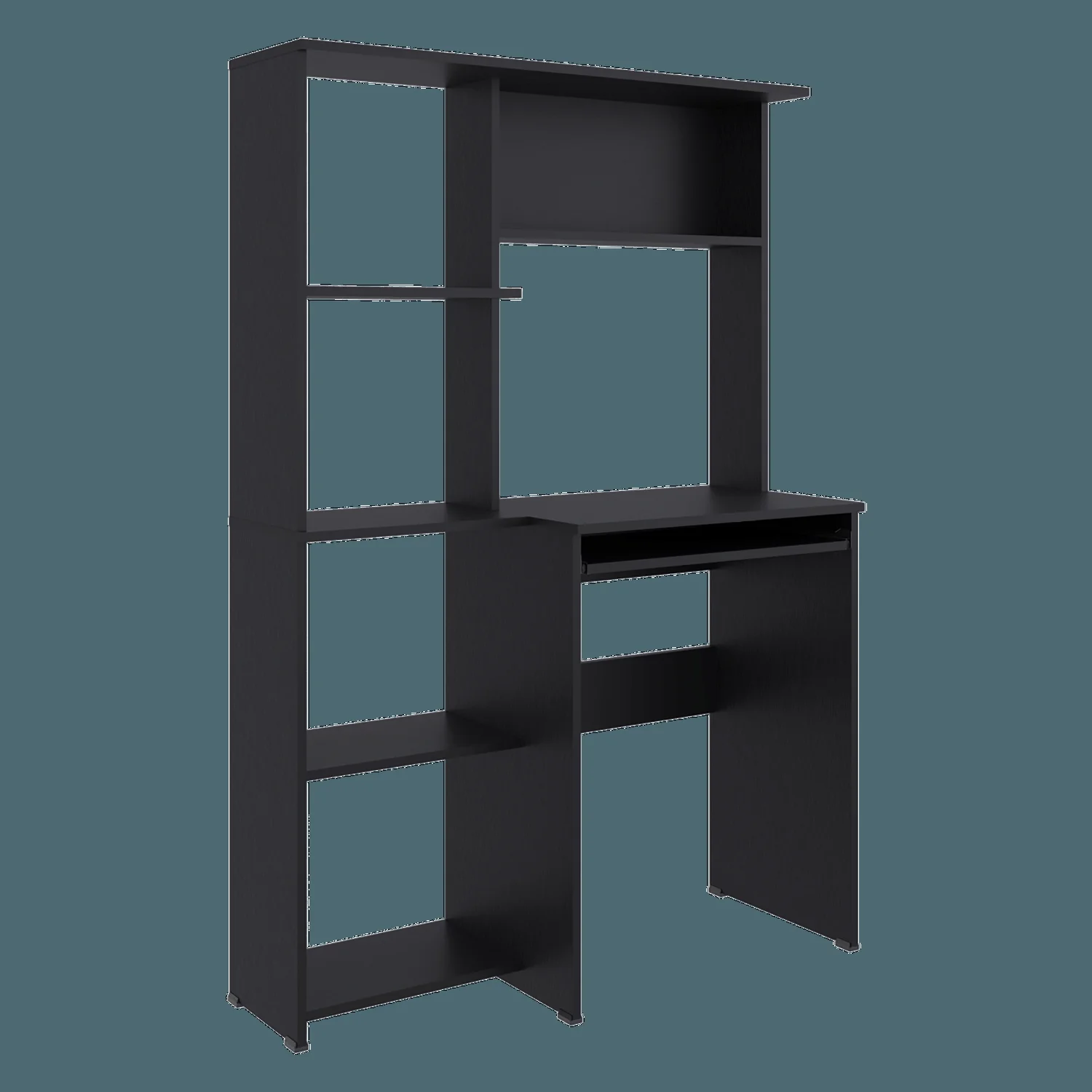 Centro de Computo con Biblioteca Alden Eco 150X100X40 RTA Wengue - Imagen 7