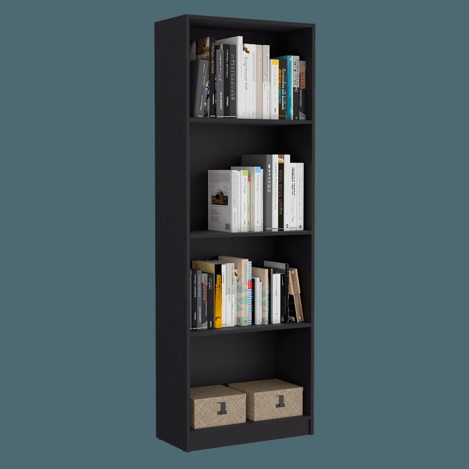 Estante Home E1 4 Espacios 180 X 62 RTA Wengue - Imagen 1