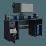 Escritorio Gamer Keria 88 X 157 RTA Wengue Azul