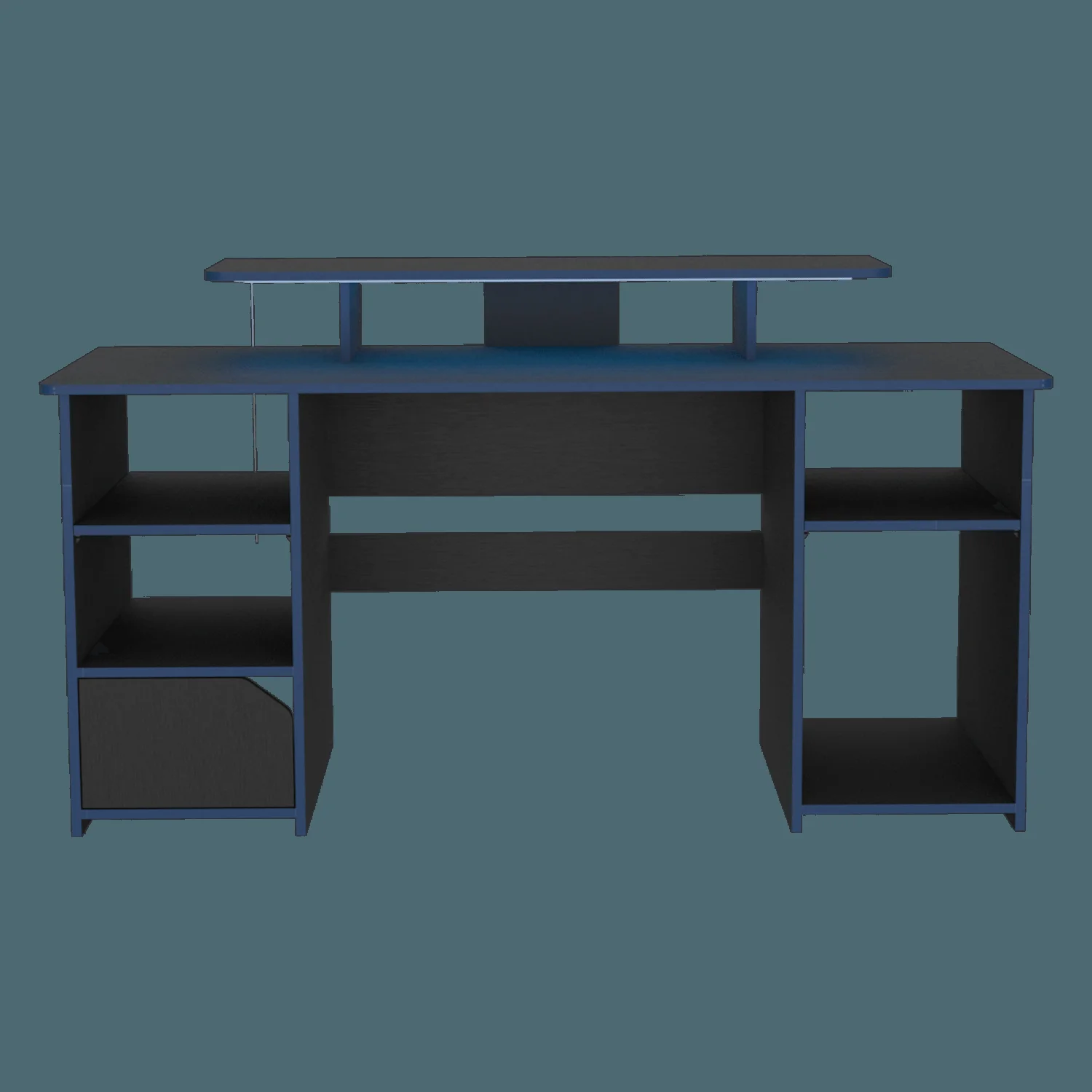 Escritorio Gamer Keria 88 X 157 RTA Wengue Azul - Imagen 2