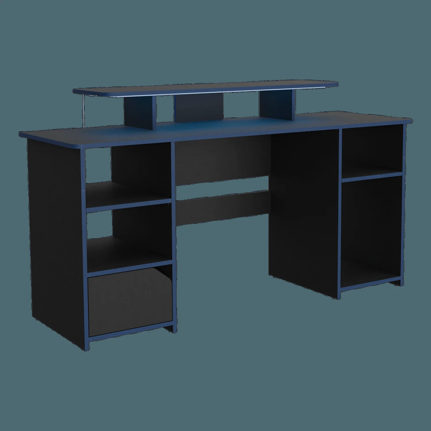 Escritorio Gamer Keria 88 X 157 RTA Wengue Azul - Imagen 5