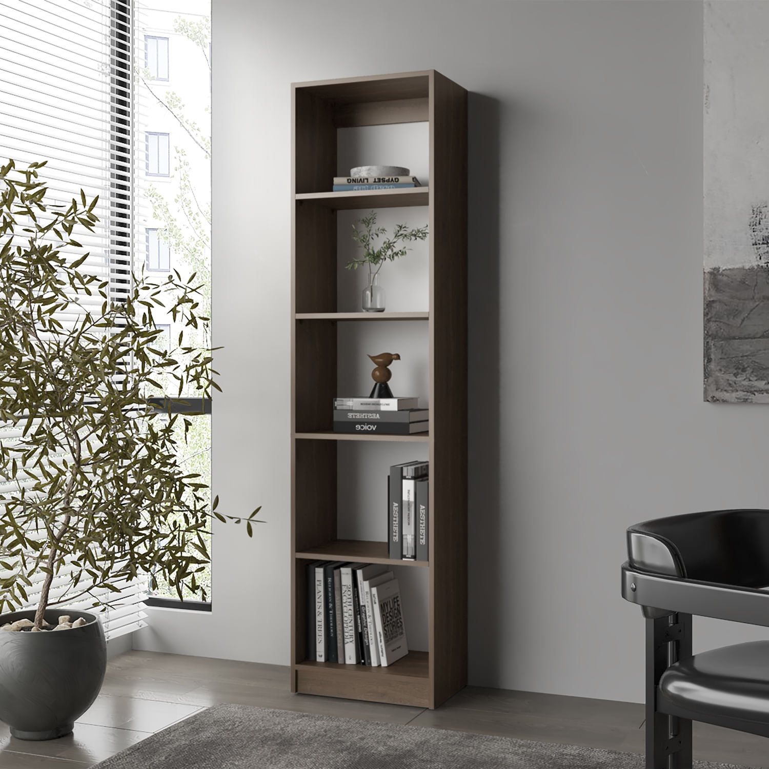 Estante Home E2 5 Espacios 180 X 45 RTA Milan Blanco - Imagen 1