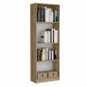 Estante Home E1 4 Espacios 180 X 62 RTA Macadamia Blanco
