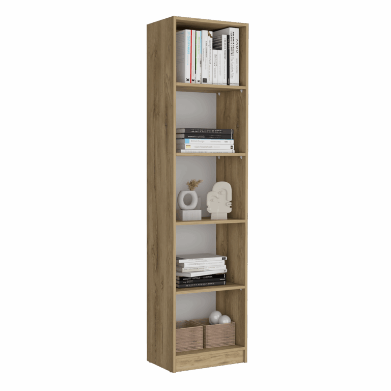 Estante Home E2 5 Espacios 180 X 45 RTA Macadamia Blanco