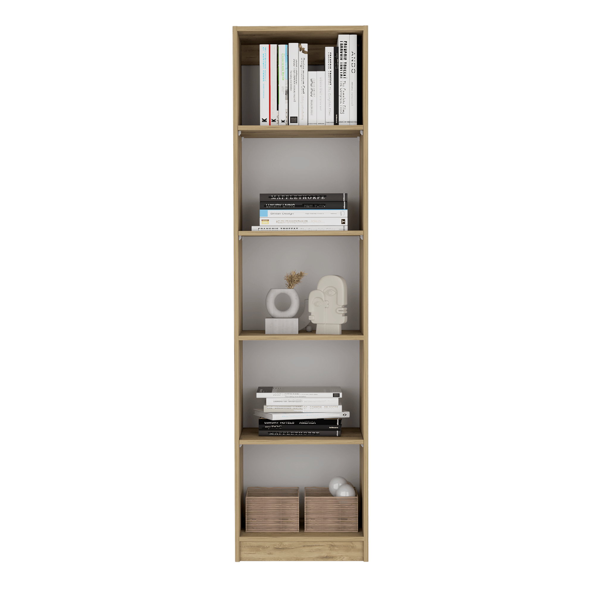 Estante Home E2 5 Espacios 180 X 45 RTA Macadamia Blanco - Imagen 6