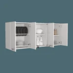 Gabinete Superior 150 Vidrio 60X150X31 RTA Blanco