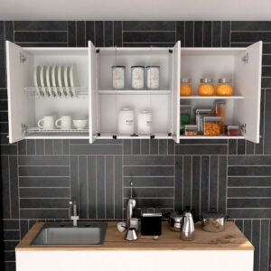 Gabinete superior Cocina con Vidrio RTA Blanco ZF