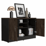 Gabinete home office 2 puertas RTA Milan Wengue
