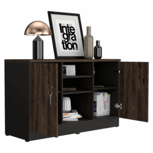 Gabinete home office 2 puertas RTA Milan Wengue