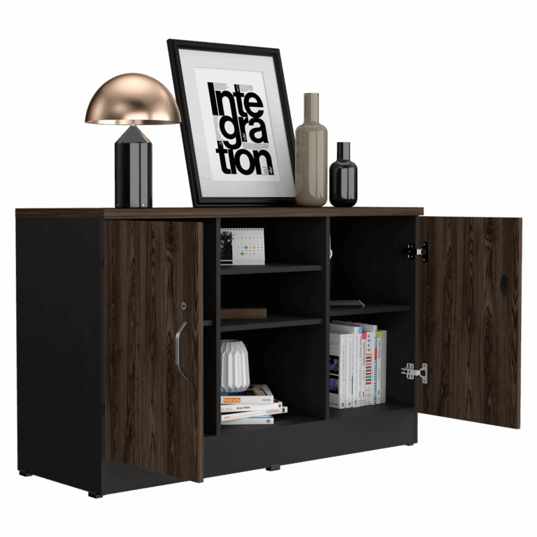 Gabinete home office 2 puertas RTA Milan Wengue