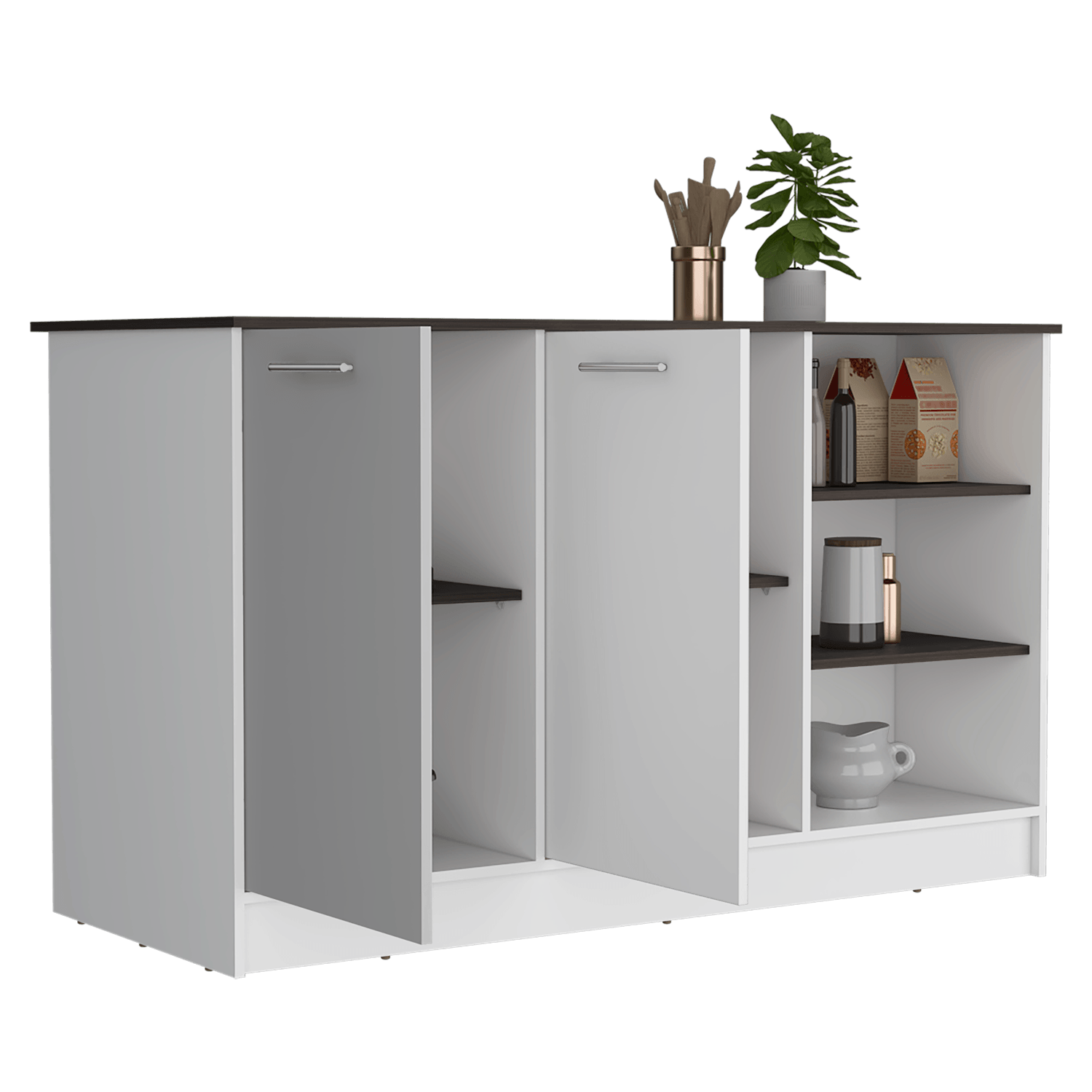 Isla de Cocina 150 RTA Ginger Milan Blanco - Imagen 1