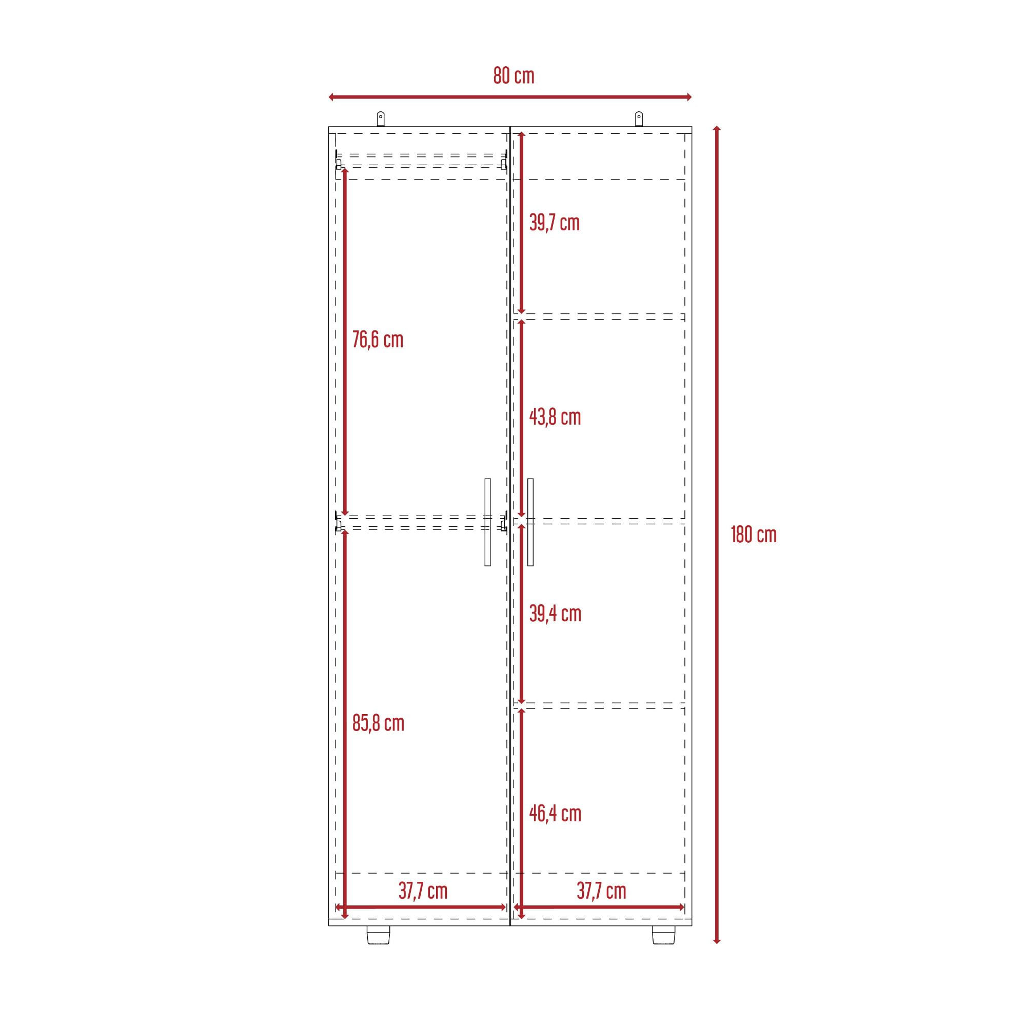 Closet Tera 180 X 80 X 48 RTA Duna Blanco - Imagen 5
