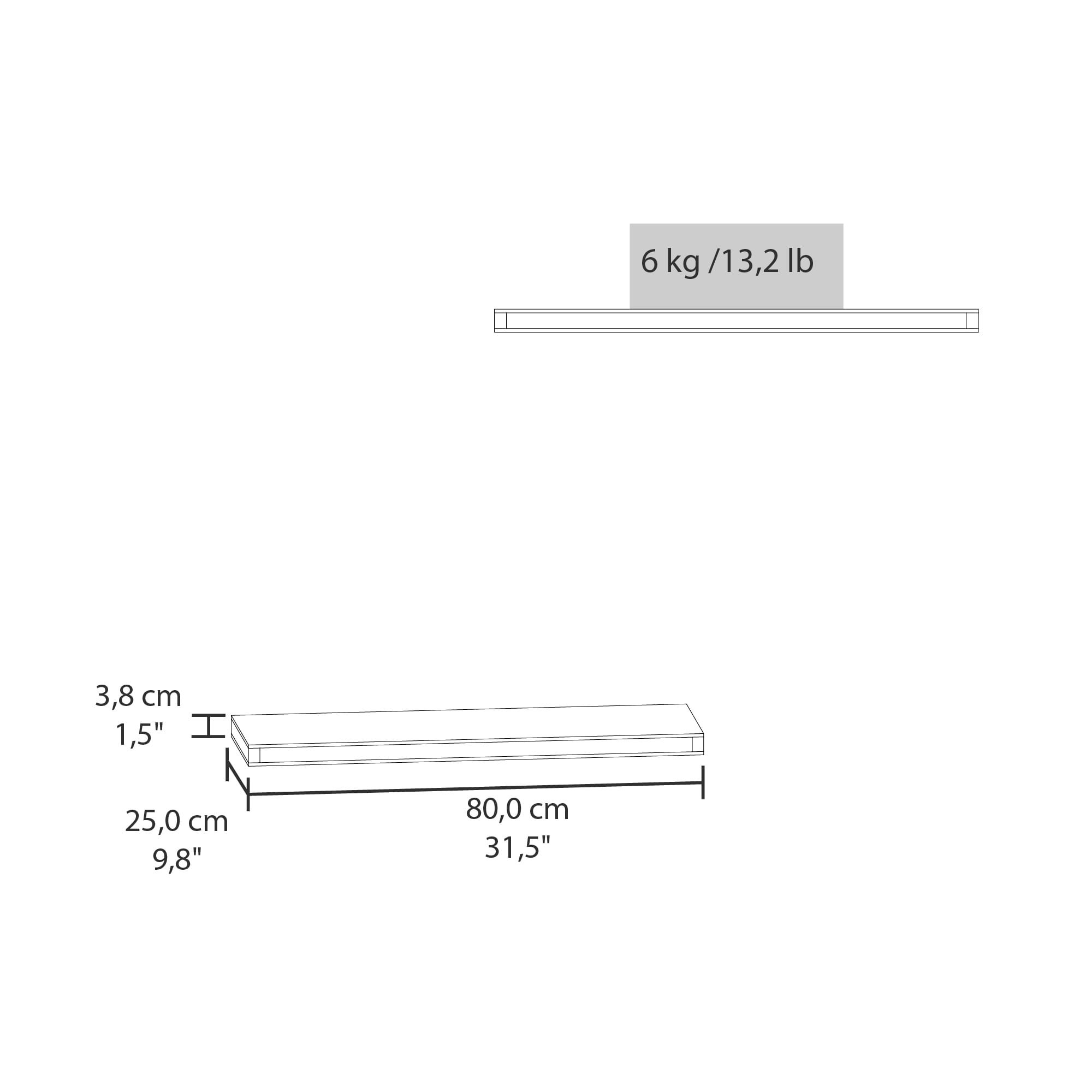 Repisa Flotante 3X80X24 RTA Gales ZF - Imagen 5