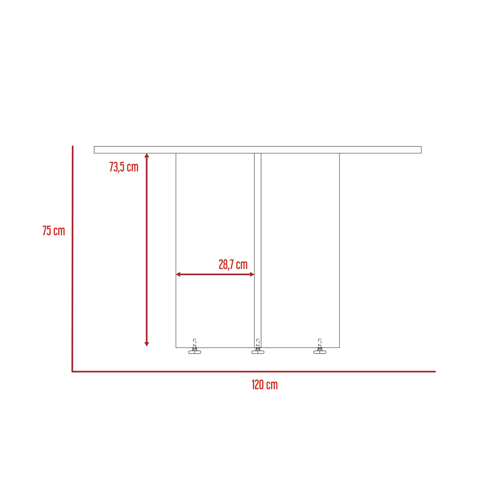 Mesa Redonda Home Office M 120 RTA Milan - Imagen 5