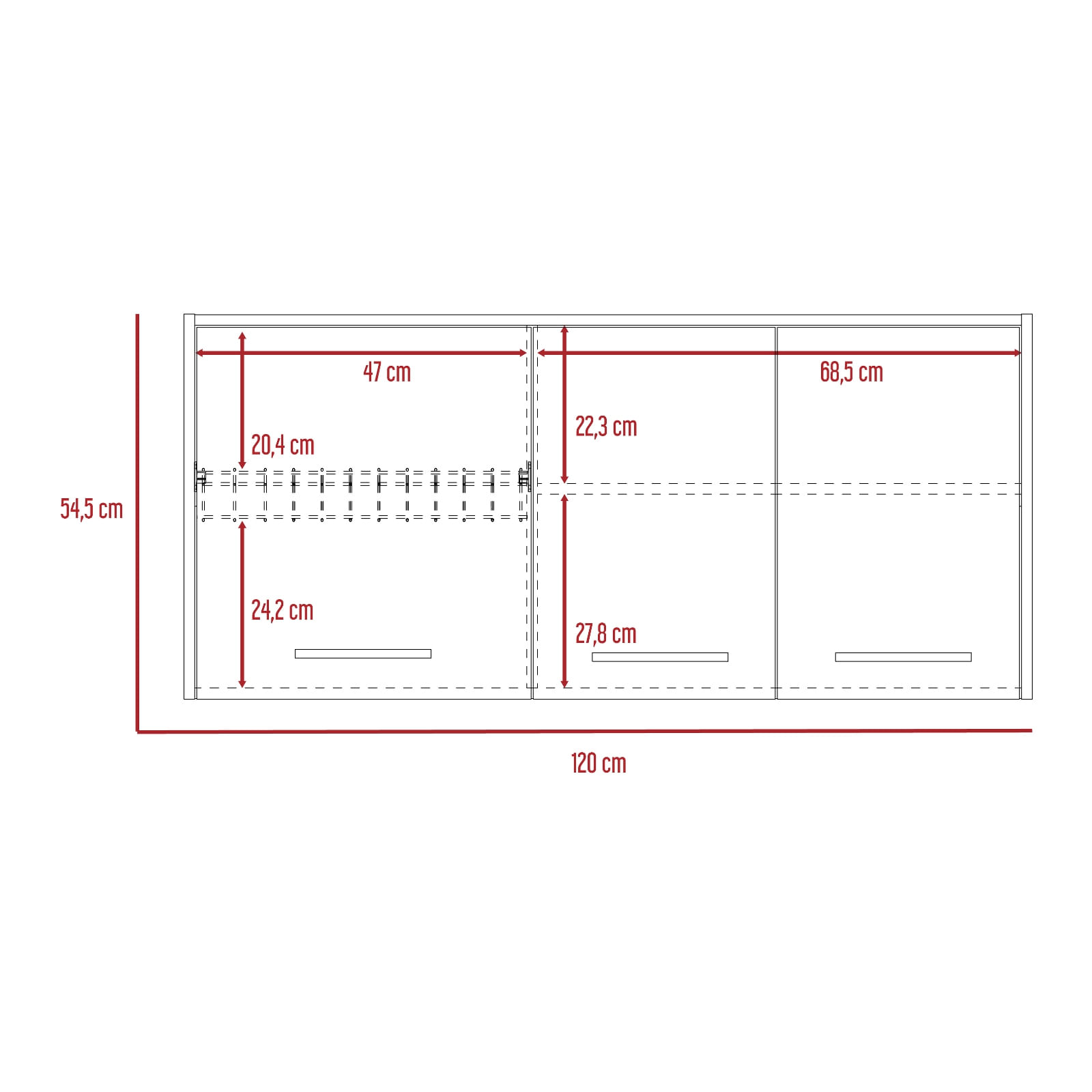 Modulo Superior 120 Cocina Orion RTA Blanco Duna - Imagen 6