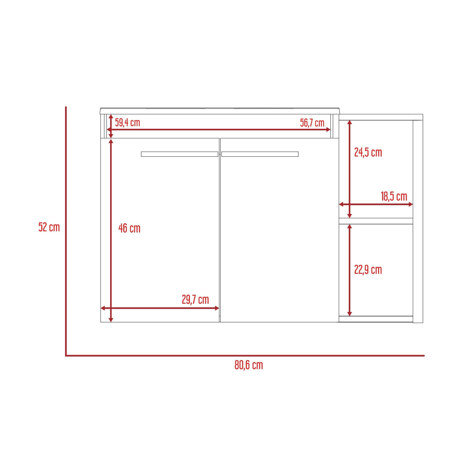 Mueble Lavamanos Khari 88 Flotante RTA Duna - Imagen 8