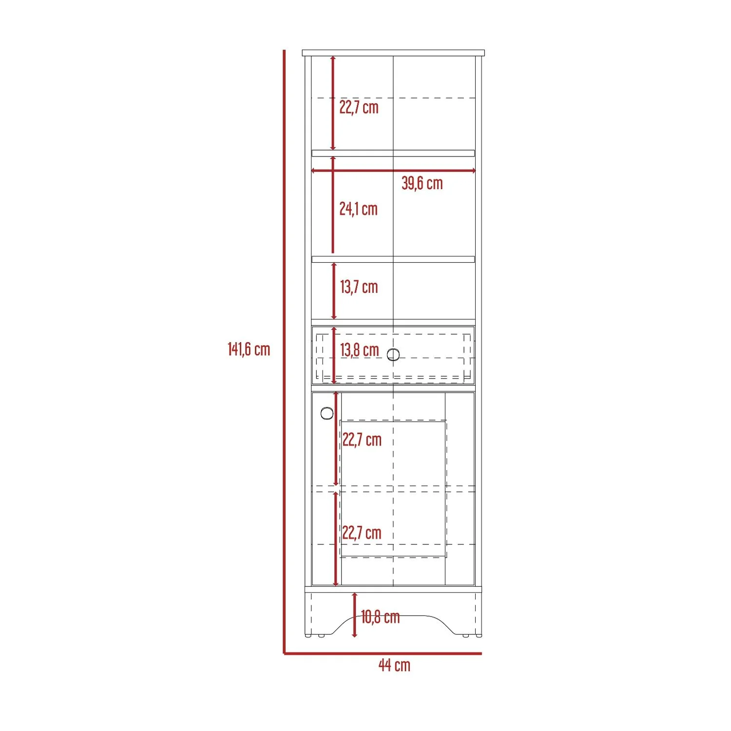 Mueble Optimizador 2 Bath Bi color RTA Duna Blanco - Imagen 5