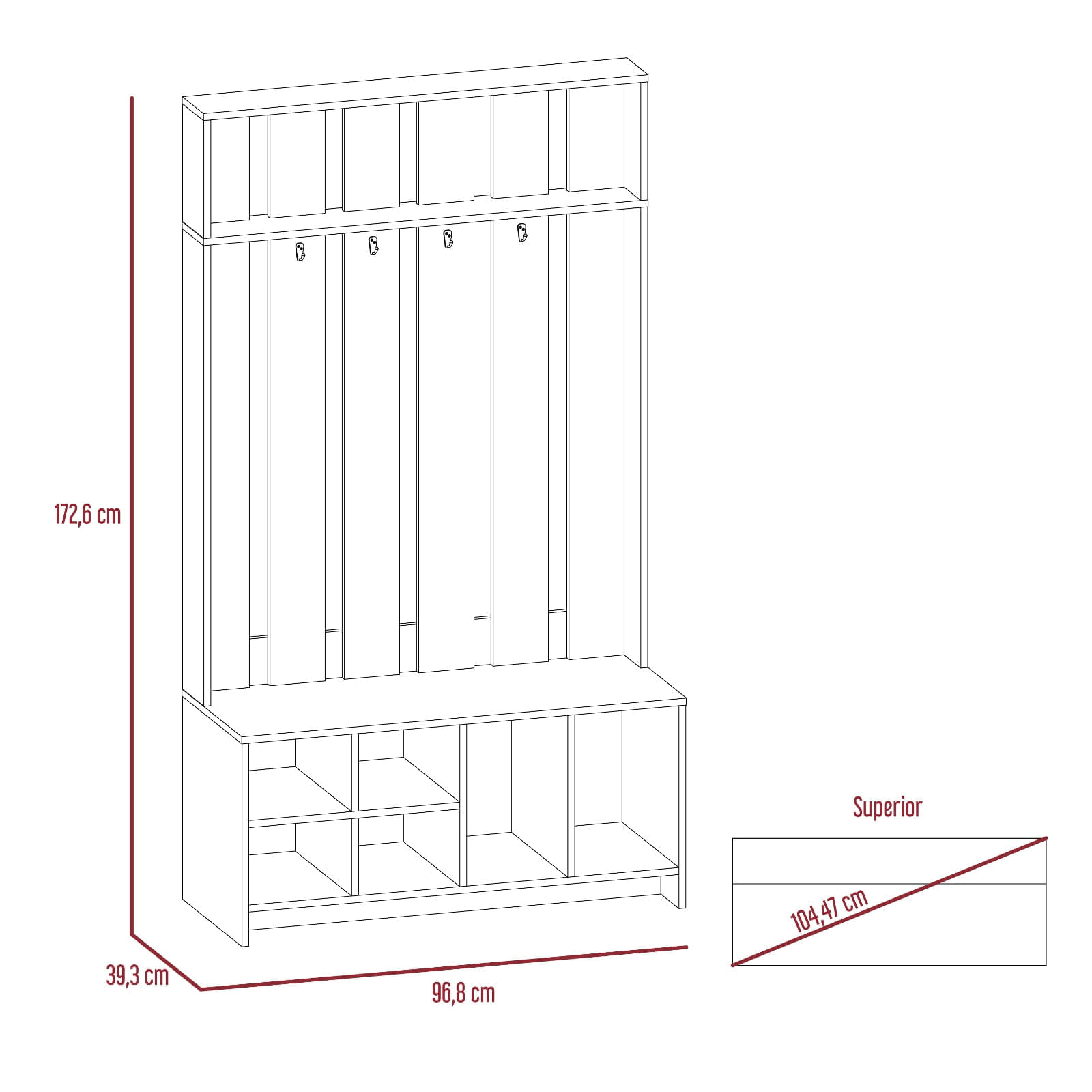 Mueble Recibidor Beijing RTA Milan - Imagen 8