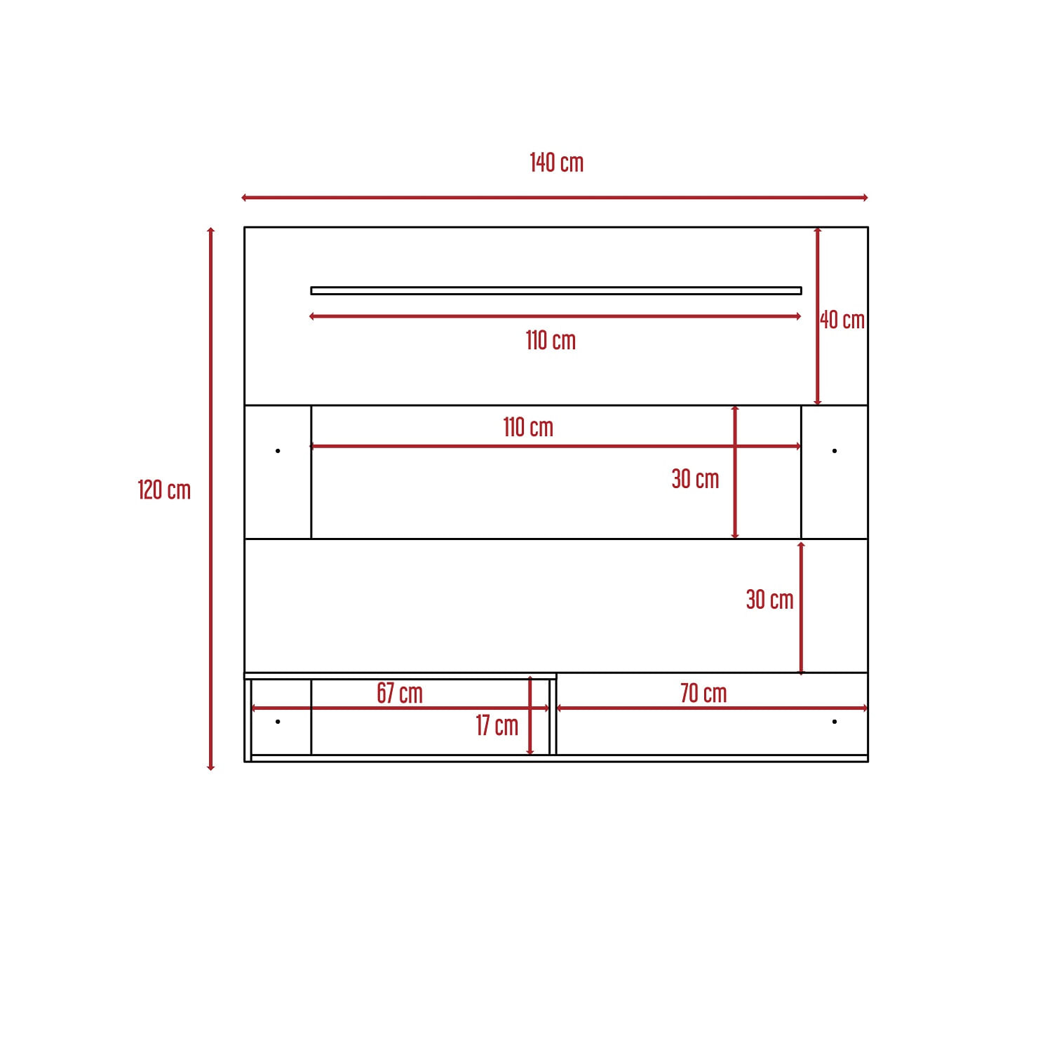 Panel Tv Beijing Blanco Nevado - Imagen 7