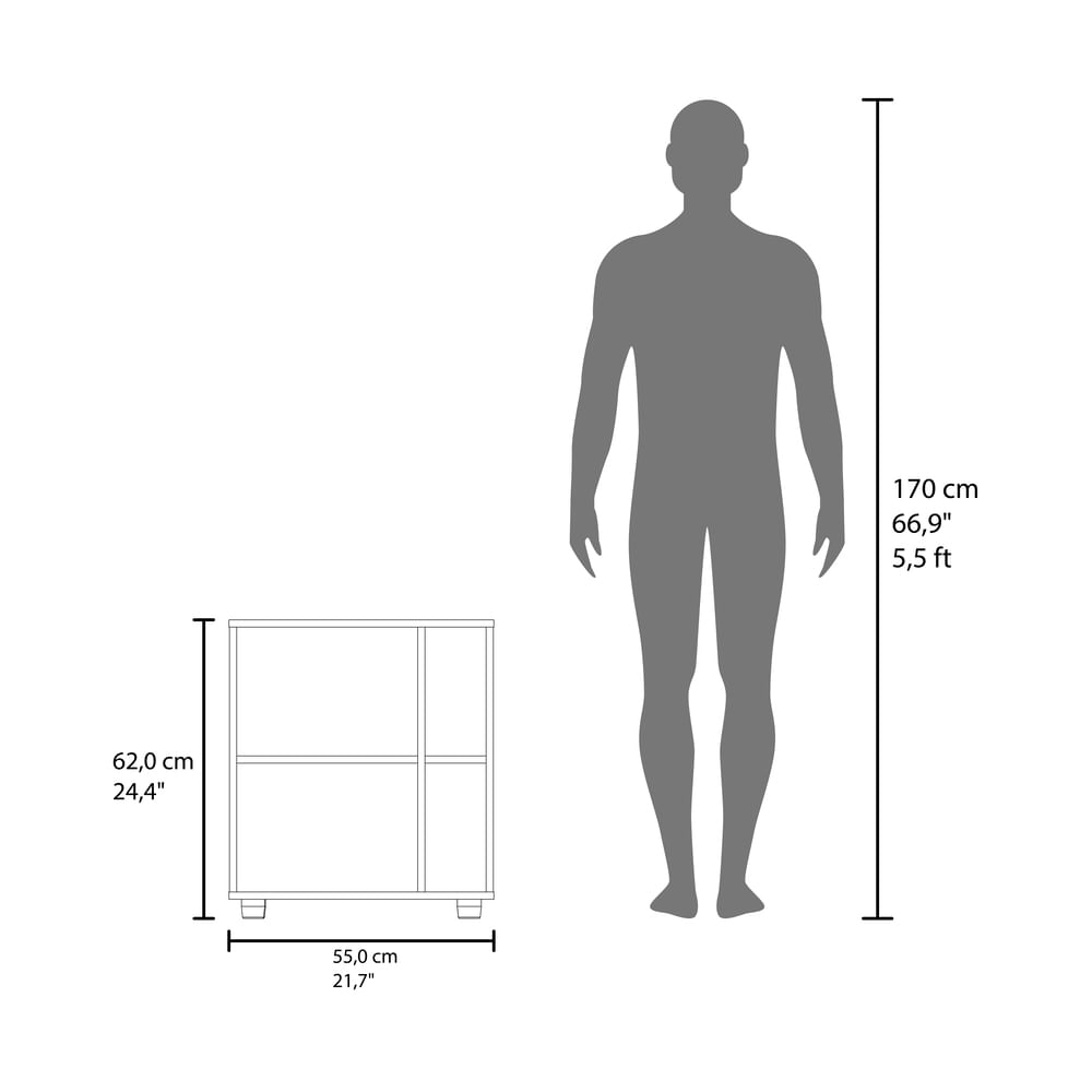 Mueble para Lavamanos Pascuale 62X55X41 RTA Blanco Fresno  ZF - Imagen 9