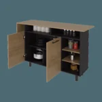 Isla de Cocina Corcega 89X150X52 RTA Wengue Fresno ZF